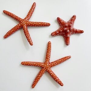 Porcelain Starfish - Set of 3